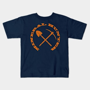 Mineral Hunter - Orange Logo Distressed Kids T-Shirt